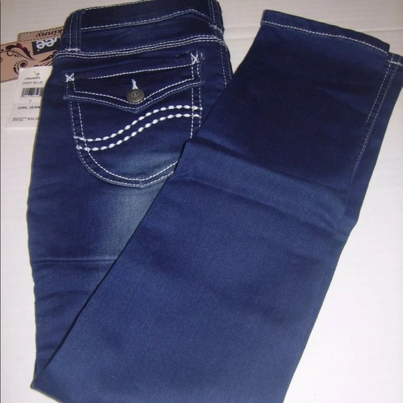 Lee Girls Blue Jeans Size 5 or 7 $34 NWT - Picture 2 of 4